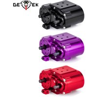 Metal 2-Speed 48P Transfer Case Transmission Gearbox for 1/10 RC Crawler Car Axial SCX10 90046 D90 Upgrade Parts