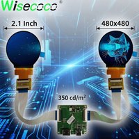 2.1 Inch Dual IPS Round Display 480x480 LCD Module for DIY Electronics Raspberry Pi Maker Projects VR Display MIPI USB-C Driver
