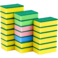 5/10/20/30pcs Dishwashing Sponge Kitchen Magic Clean Rub Pot Rust Focal Stains Sponge Removing Kit Cleaning Brush Sponges