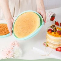 1pc 4/6/8 Inch High Quality Silicone Round Cake Mold Food Grade High Temperature Resistant Oven Baking Sandwich Baking Tools