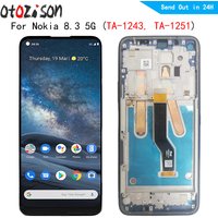 For Nokia8.3 LCD Screen 6.81" IPS Display For Nokia 8.3 5G TA-1243, TA-1251 LCD Screen Touch Panel Digitizer With Frame Assembly