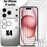 8-in-1 Full Cover Tempered Glass for iPhone 17 16 15 14 Pro Max 13 12 Mini Camera Lens Film for iPhone 13 12 11 Pro 16e 15 Plus