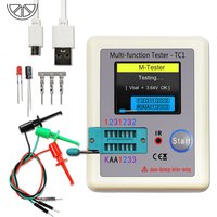 LCR TC1 1.8" TFT LCD Display Multi-meter Transistor Tester Diode Triode Capacitor Resistor Test Meter MOSFET NPN PNP Triac MOS