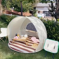 Quick-opening Beach Tent Folding 3-4 People Beach Sun Shelter Tent Reusable Garden Shading Tent For Outdoor Camping