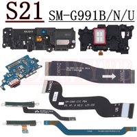 Charging Port Antenna Board MMW Module For Samsung S21 5G SM-G991B G991U Earpiece Loudspeaker LCD Signal Motherboard Flex Cable