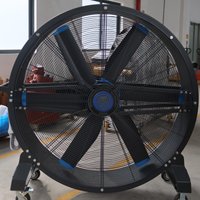 High Quality Industrial Standing Fan Big Air Flow with Aluminum Blades DC Electric Current for Cooler Ventilation