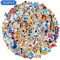 Princess, Mickey & Pooh Series Stickers 99pcs, Soft Character Prints, Suit for DIY Crafts, Notebook Decor &Tablet Embellishments