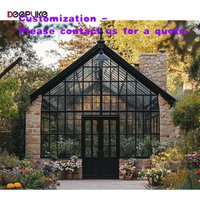custom.Factory Price Winter Wind Resistant Garden Solarium Sunroom Aluminum Glass House Outdoor Patioen Glass Room