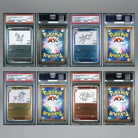 Diy Anime Ptcg Japanese Version 2023 Eevee Family Collaboration Cards 10Points Rare Rating Card Anime Game Collecting Cards Gift