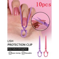 10pcs Anti-overflow Gel Nail Polish Finger Protection Clip Nail Polish Guard Nail Art Clip Protector Professional Manicure Tool