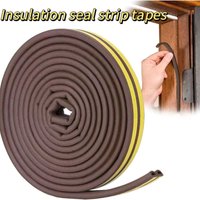 5m/10m Door Seal Strip Diep Self-adhesive Draft Stopper Tape Window Weather Stripping Insulation Noise Rubber Sealing Strip