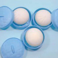 Blue Dumpling Squishes Stress Balls Fidget Sensory Toys Simulation Food Squishies Bun with Steamer Squeeze Dough Ball Gifts