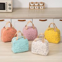 6L Portable 1 Pack of Ink Pattern Insulation Bag, Bento Bag, Lunch Box Bag, Outdoor Travel Ice Pack, Picnic Bag, Lunch Bag
