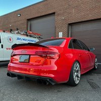 Tylna nakładka spojlera w stylu PSM do Audi A4 S-Line S4 B8 B8.5 2009-2016, nakładka na tylną klapę bagażnika, spojler dachowy, lotka, bodykit, tuning