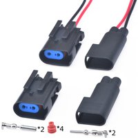 2 Pin Automobile Brake Pad Sensor Connector Wheel ABS Sensor Scoket Plug Wire Harness 5-1437710-5 2-1437712-5 5-1437710-6