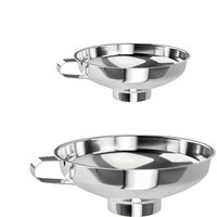 Wide Mouth Stainless Steel Funnel for Canning Jam Making and Spice Transfer Efficient Hopper Design for Water and Liquid Storage
