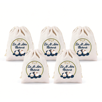 5pcs Eid Al Adha Candy Storage Bags Gift Bags Eid Al Fitr Snack Accessory Gift Holiday Supplies Bag Party Favor Bag Decoration