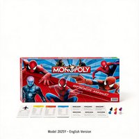 Spider-Man Monopoly Board Game - Collector's Choice for Superhero Fans, Family Game Night - English Version