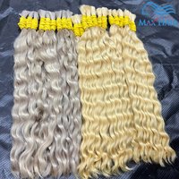 Human Hair Bulk Hair Curly Water Wave Deep Brown Brazilian Remy Hair For Braiding Bundles No Weft Bulk Human Hair Extensions image 4