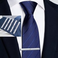 New Metal Silver Color Tie Clip Wedding Dress Shirts Necktie Clasp Clip Business Gentleman Pin Jewelry Accessories 6cm For Men