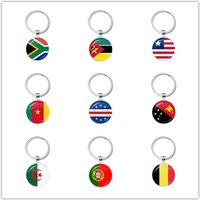 South Africa,Mozambique,Liberia,Cameroon,Cape Verde,Papua New Guinea,Algeria,Belgium,Portugal National Flag Keychains For Gift