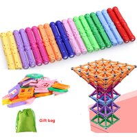 DIY Magnetic Building Blocks Magnetic Sticks Set Kids Educational Toys For Children Magnetic Toy Bricks