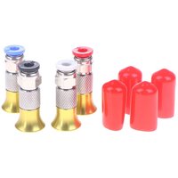 3D Printer Filament Dryer Box PC4-M6 Pneumatic Straight Connector with 4x2.5mm PTFE Tubes M6 Feed Fitting Coupler Accessories