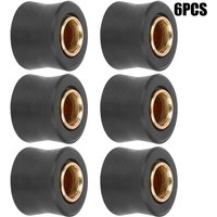 6pcs Universal Motorbike 10mm Rear Shock Absorber Cushion Rubber Ring Bushing Spare Part Fit For Dual Sport Off-Road Street