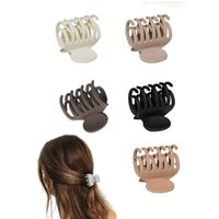 3/12pcs Double row tooth clip Small claw clip for thin hair 1.6 inches (about 4 cm) medium matte non-slip short hair accessories
