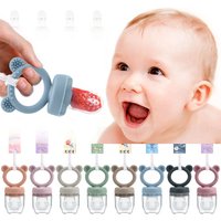 Silicone Baby Teether Fruit Feeder With Cover Nipple Fresh Food Vegetable Supplement Soother Nibbler Baby Accessories Newborn