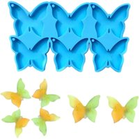Heart Butterfly Pendant Epoxy Resin Mold Casting Mould For DIY Uv Earring Keychain Jewellery Craft Art Making Supplies Deco Part