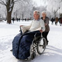 Wheelchair Blankets For Adults Windproof Recliner Chair Pocket Warmer Wheelchair Warm Covers For Women Men Senior Elderly Adults
