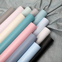 Matte Solid Color Self-Adhesive Wallpaper Furniture Cabinet Renovation Stickers Bedroom Vinyl Film DIY Self Adhesive Room Decor