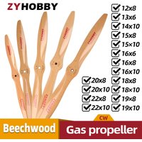 ZYHOBBY CW Wooden Propeller For Gasoline RC Airplane 16x6 16x8 16x10 18x8 18x10 19x8 19x10 20x8 20x10 21x10 22x8 22x10