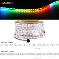 3M 5M 10M WS2812B RGBIC Led Strip Lights Smart Pixels Individually Addressable DC5V 60/160Leds/m 5mm Dream Color Neon Sign Tape