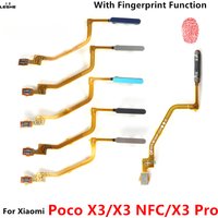 For Xiaomi Poco X3 Pro NFC Home Power Button Fingerprint Touch Id Sensor Connector Flex Cable