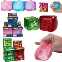 Nee DOH Soft Squishy Nice Cube Sensory Fidget Toy Stress Relief Anti Anxiety Premium Gadget NeeDOH for Adults Kids