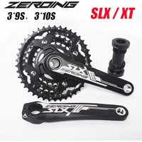 ZEROING 104/64 BCD Crankset 170mm Crank Arm with 3*9S 3*10S Bicycle Chainring 44/42/32/24/22T Mtb Crankset for Shimano SLX XT