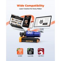HOT M4 ACMER Lasergravierer Rotationsmodul 4. Achse für Rotationsachsklemme Durchmesser 4-64mm Zubehör für gekrümmte Oberflächen 3-Backen