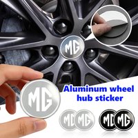 For MG Car Center Hub Cap Decals Matte Black Anti Scratch Emblem Stickers ZS GS 3 5 6 7 Gundam 350 Parts TF hector HS