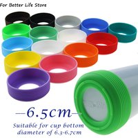 1Pc 6.5CM 16G 15 Colour Threaded Soft Silicone Cup Bottom Cover Wear Resistant Ring Sleeve Sheath Anti Slip Good Toughness