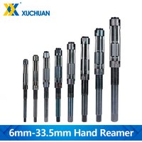 1pc HSS Adjustable Hand Reamer 6-33.5mm Size Range Reamer Precision Hole Finishing for Machine Cutting Tools