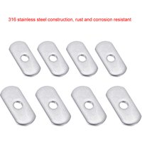 4Pcs Kayak Canoe M5/M6 Stainless Steel Sliding Nut Side Mount Slide Track Rail Silders Fishing Rod Pole Holder Mounting Base Nut