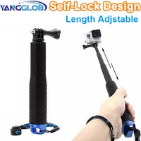 Extendable Pole Mini Selfie Stick Waterproof Monopod Blue for GoPro Hero13/12/11/10/9/8 Action Video Cameras Outdoor Photography