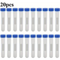 20Pcs 10ml Centrifuge Tube Screw Cap Round Bottom Centrifugal Tube Laboratory Centrifuge Tubes