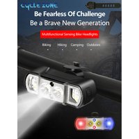 AliExpress cycle zone LED Smart Sensing Bike Front Light Type-C Rechargeable Headlight for MTB Road Bicycle Night Riding Safety Warning Accessories