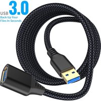 LAIHONEN Braided UsB 3.0 Male-To-Female High-Speed TransmissionData Cable Computer camera Printer Extension cable