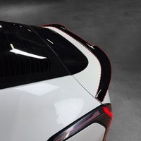 Car Tuning Carbon Fiber Black Car Rear Wing Cover Trim For KIA EV4 2025 2026 Exterior Accessories LHD/RHD