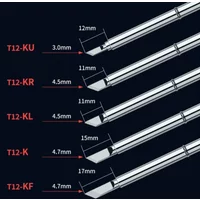 1pc T12 Series Soldering Iron Tips T12K KF KL KR KW J02 JL02 JS02 Welding Head For FX-9501 HAKKO912 FM-2027 2028 Handle