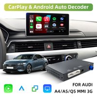 Wireless CarPlay & Android Auto Retrofit Decoder for Audi A4 A5 Q5 2008-2018 – MMI 3G, 6.5/7" Screen,Plug & Play OEM Upgrade